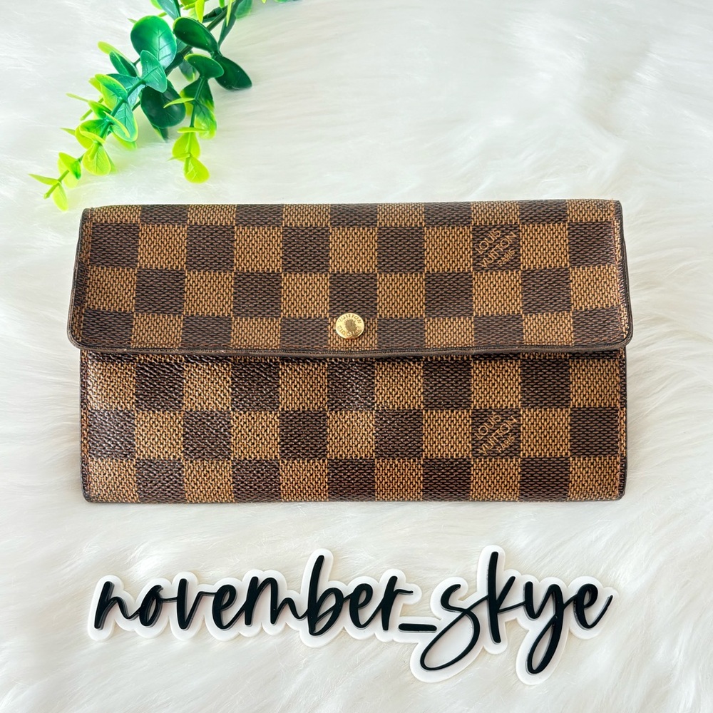 Louis Vuitton Damier Ebene Sarah Wallet